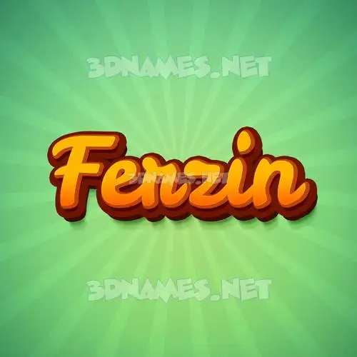 ferzin in Green Rays style - 3D name wallpaper ferzin in Green Rays style - 3D name wallpaper