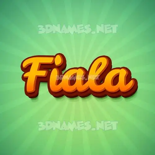 fiala in Green Rays style - 3D name wallpaper fiala in Green Rays style - 3D name wallpaper