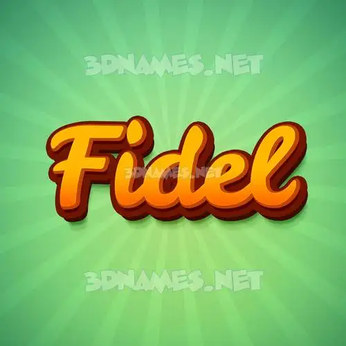 fidel in Green Rays style - 3D name wallpaper fidel in Green Rays style - 3D name wallpaper