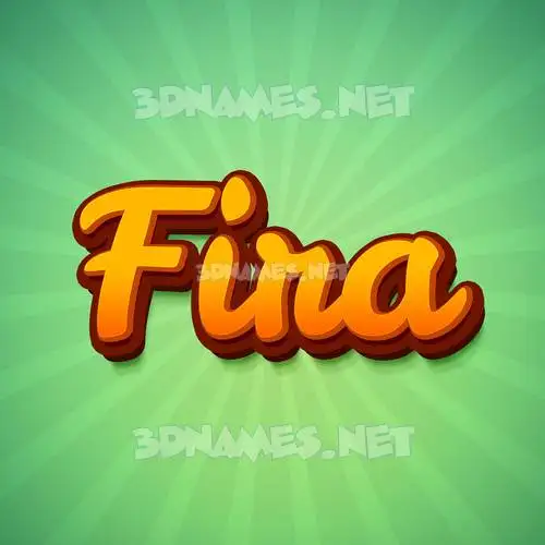 fira in Green Rays style - 3D name wallpaper fira in Green Rays style - 3D name wallpaper