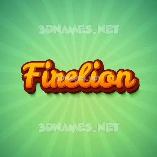 firelion in Green Rays style - 3D name wallpaper firelion in Green Rays style - 3D name wallpaper