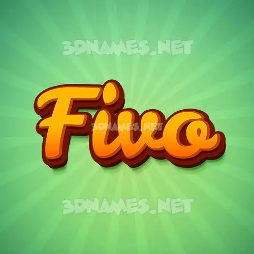 fivo in Green Rays style - 3D name wallpaper fivo in Green Rays style - 3D name wallpaper