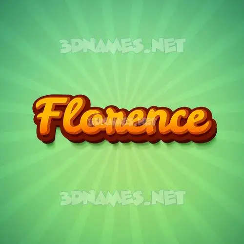 florence in Green Rays style - 3D name wallpaper florence in Green Rays style - 3D name wallpaper