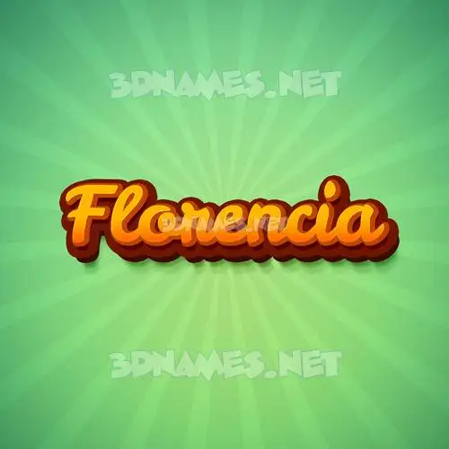 florencia in Green Rays style - 3D name wallpaper florencia in Green Rays style - 3D name wallpaper