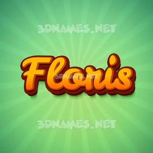 floris in Green Rays style - 3D name wallpaper floris in Green Rays style - 3D name wallpaper