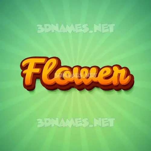 flower in Green Rays style - 3D name wallpaper flower in Green Rays style - 3D name wallpaper