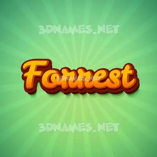 forrest in Green Rays style - 3D name wallpaper forrest in Green Rays style - 3D name wallpaper