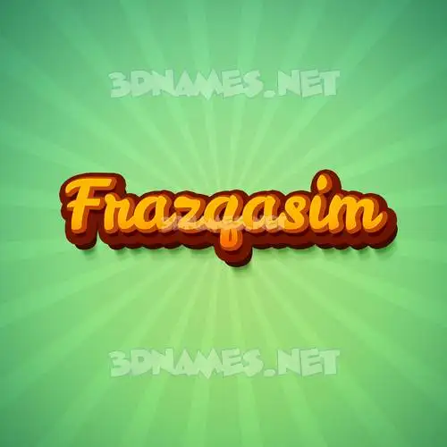 frazqasim in Green Rays style - 3D name wallpaper frazqasim in Green Rays style - 3D name wallpaper