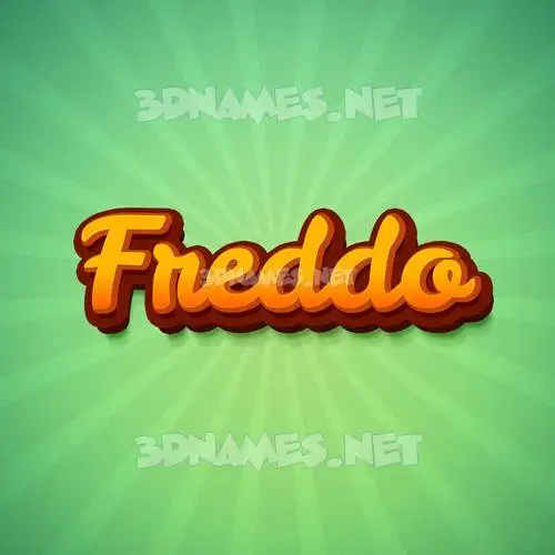 freddo in Green Rays style - 3D name wallpaper freddo in Green Rays style - 3D name wallpaper