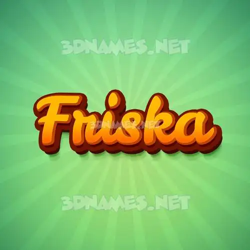 friska in Green Rays style - 3D name wallpaper friska in Green Rays style - 3D name wallpaper