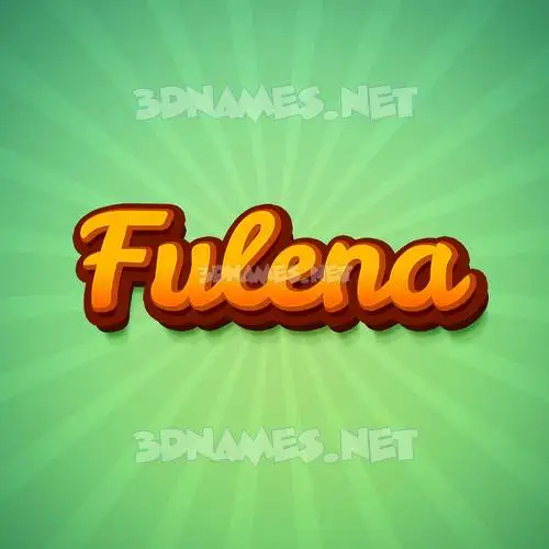 fulena in Green Rays style - 3D name wallpaper fulena in Green Rays style - 3D name wallpaper
