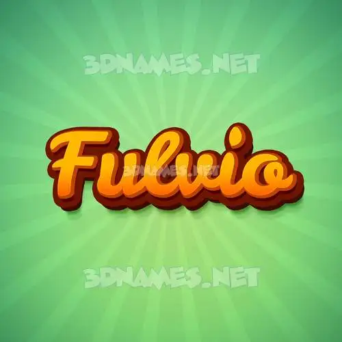 fulvio in Green Rays style - 3D name wallpaper