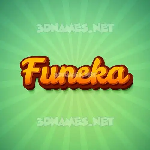 funeka in Green Rays style - 3D name wallpaper funeka in Green Rays style - 3D name wallpaper