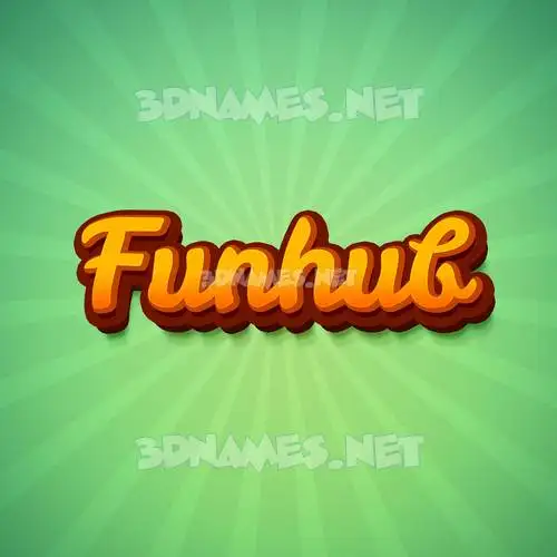 funhub in Green Rays style - 3D name wallpaper funhub in Green Rays style - 3D name wallpaper