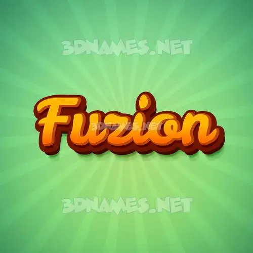 fuzion in Green Rays style - 3D name wallpaper fuzion in Green Rays style - 3D name wallpaper