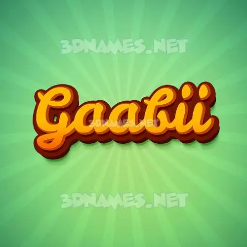 gaabii in Green Rays style - 3D name wallpaper gaabii in Green Rays style - 3D name wallpaper