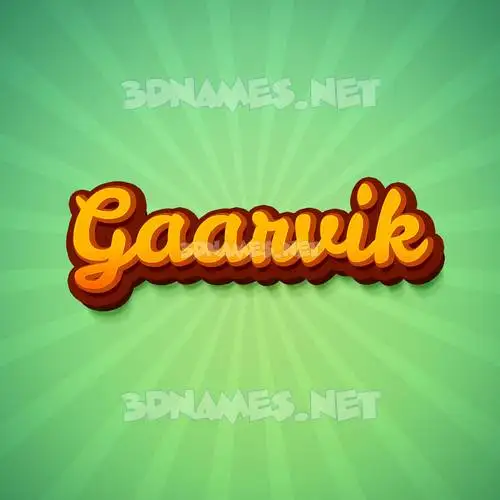 gaarvik in Green Rays style - 3D name wallpaper gaarvik in Green Rays style - 3D name wallpaper