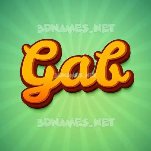 gab in Green Rays style - 3D name wallpaper gab in Green Rays style - 3D name wallpaper
