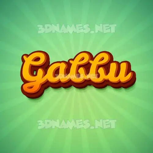 gabbu in Green Rays style - 3D name wallpaper gabbu in Green Rays style - 3D name wallpaper