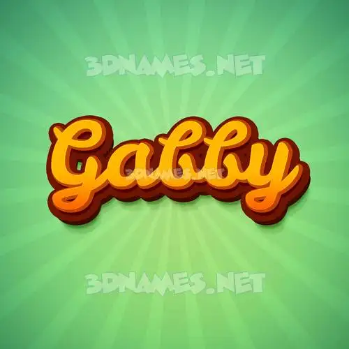 gabby in Green Rays style - 3D name wallpaper gabby in Green Rays style - 3D name wallpaper