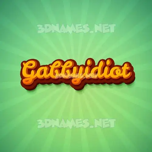 gabbyidiot in Green Rays style - 3D name wallpaper gabbyidiot in Green Rays style - 3D name wallpaper