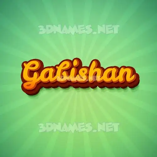 gabishan in Green Rays style - 3D name wallpaper gabishan in Green Rays style - 3D name wallpaper