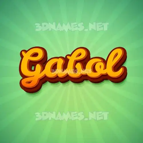 gabol in Green Rays style - 3D name wallpaper gabol in Green Rays style - 3D name wallpaper