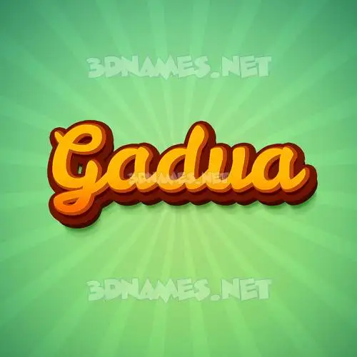 gadua in Green Rays style - 3D name wallpaper gadua in Green Rays style - 3D name wallpaper