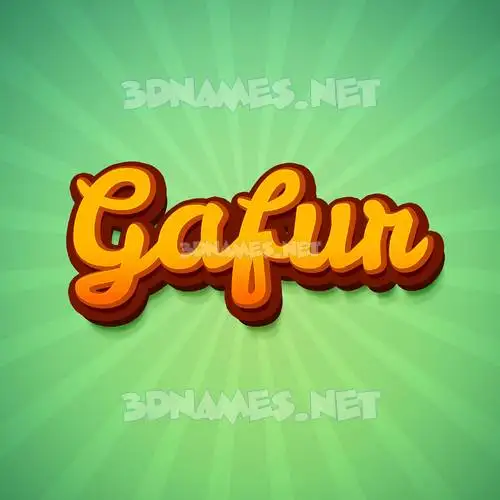 gafur in Green Rays style - 3D name wallpaper gafur in Green Rays style - 3D name wallpaper