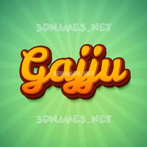 gajju in Green Rays style - 3D name wallpaper gajju in Green Rays style - 3D name wallpaper