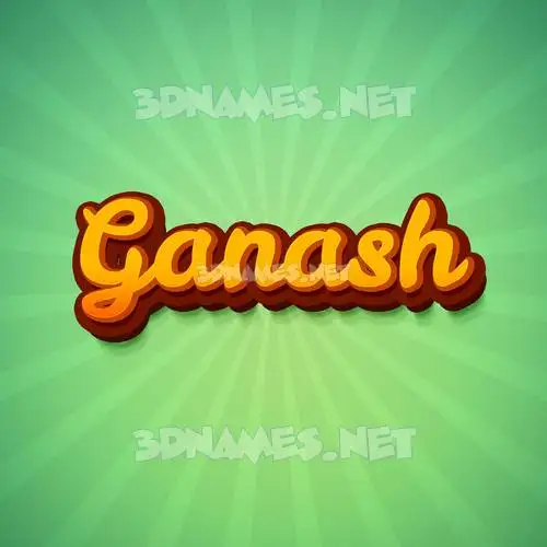 ganash in Green Rays style - 3D name wallpaper ganash in Green Rays style - 3D name wallpaper