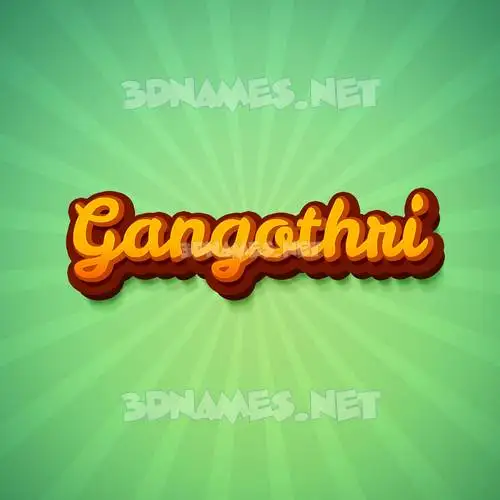 gangothri in Green Rays style - 3D name wallpaper gangothri in Green Rays style - 3D name wallpaper