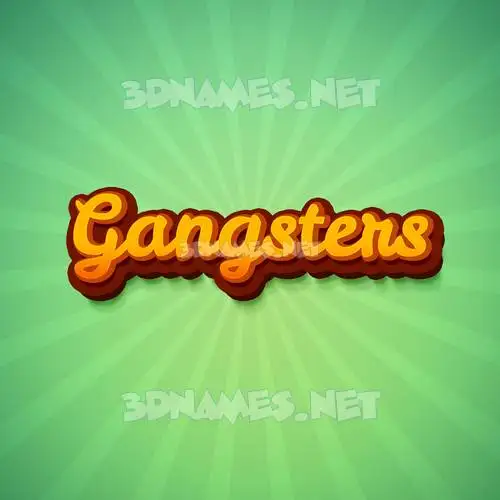 gangsters in Green Rays style - 3D name wallpaper gangsters in Green Rays style - 3D name wallpaper
