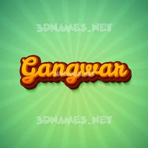 gangwar in Green Rays style - 3D name wallpaper gangwar in Green Rays style - 3D name wallpaper