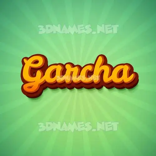 garcha in Green Rays style - 3D name wallpaper garcha in Green Rays style - 3D name wallpaper