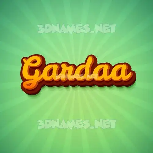 gardaa in Green Rays style - 3D name wallpaper gardaa in Green Rays style - 3D name wallpaper
