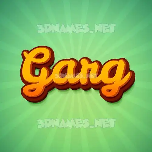 garg in Green Rays style - 3D name wallpaper garg in Green Rays style - 3D name wallpaper
