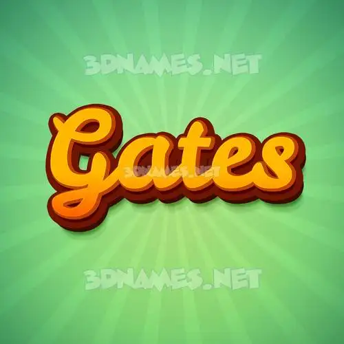 gates in Green Rays style - 3D name wallpaper gates in Green Rays style - 3D name wallpaper