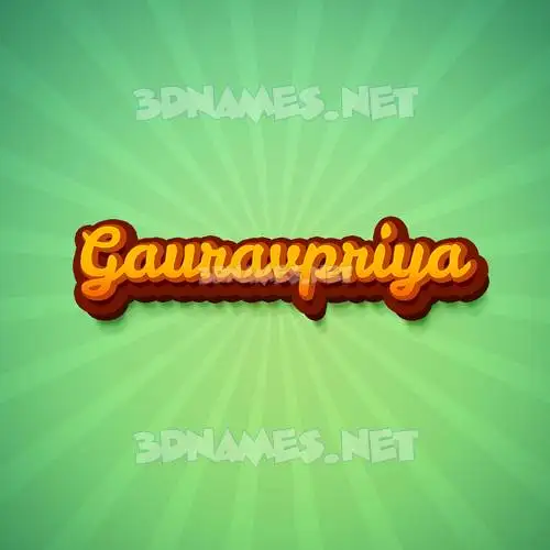 gauravpriya in Green Rays style - 3D name wallpaper