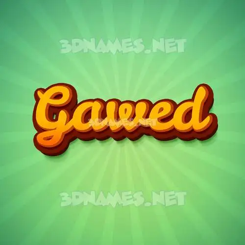gawed in Green Rays style - 3D name wallpaper gawed in Green Rays style - 3D name wallpaper