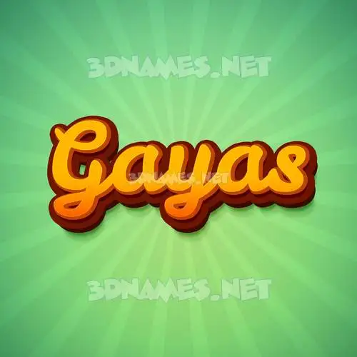gayas in Green Rays style - 3D name wallpaper gayas in Green Rays style - 3D name wallpaper