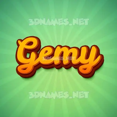 gemy in Green Rays style - 3D name wallpaper gemy in Green Rays style - 3D name wallpaper