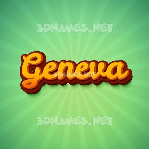 geneva in Green Rays style - 3D name wallpaper geneva in Green Rays style - 3D name wallpaper