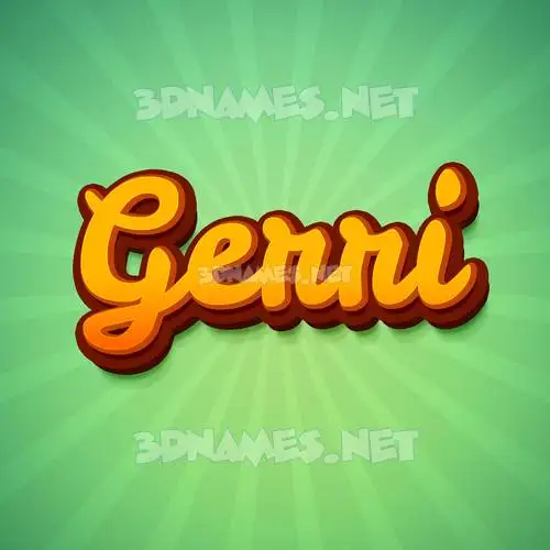 gerri in Green Rays style - 3D name wallpaper gerri in Green Rays style - 3D name wallpaper