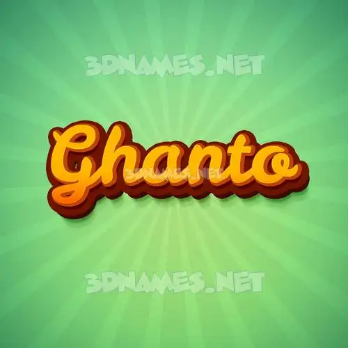 ghanto in Green Rays style - 3D name wallpaper ghanto in Green Rays style - 3D name wallpaper
