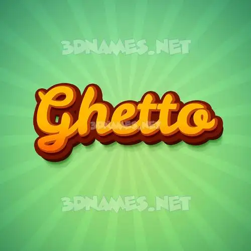 ghetto in Green Rays style - 3D name wallpaper ghetto in Green Rays style - 3D name wallpaper