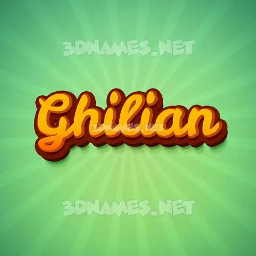 ghilian in Green Rays style - 3D name wallpaper ghilian in Green Rays style - 3D name wallpaper