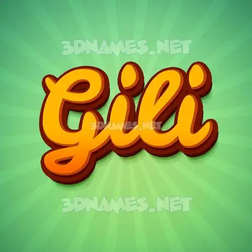 gili in Green Rays style - 3D name wallpaper gili in Green Rays style - 3D name wallpaper