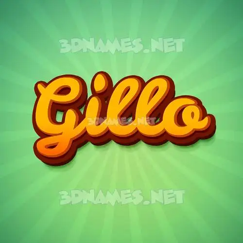 gillo in Green Rays style - 3D name wallpaper gillo in Green Rays style - 3D name wallpaper