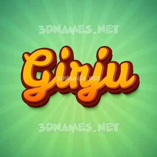 girju in Green Rays style - 3D name wallpaper girju in Green Rays style - 3D name wallpaper
